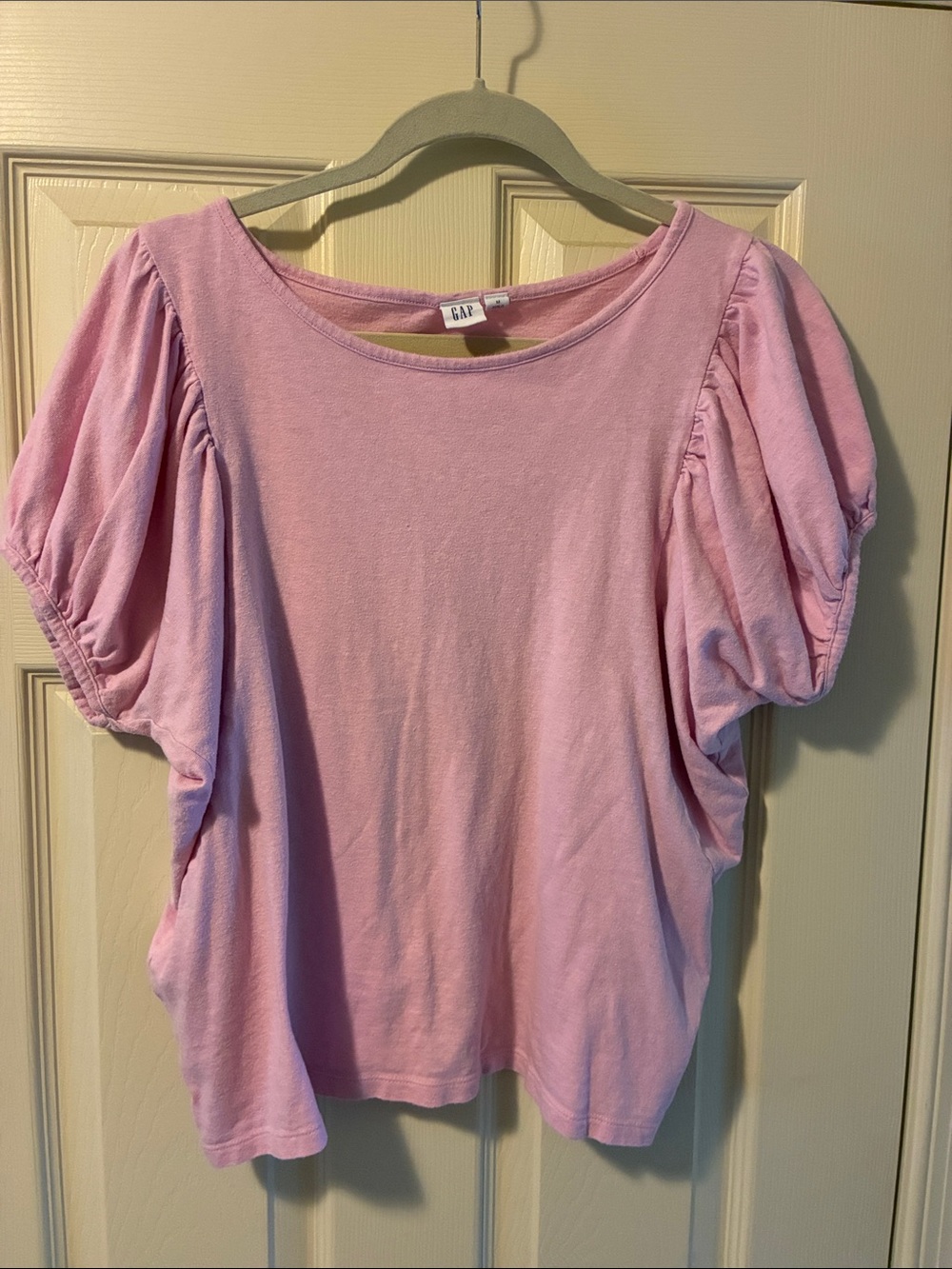 GAP Light Pink Puff-Sleeve Tee